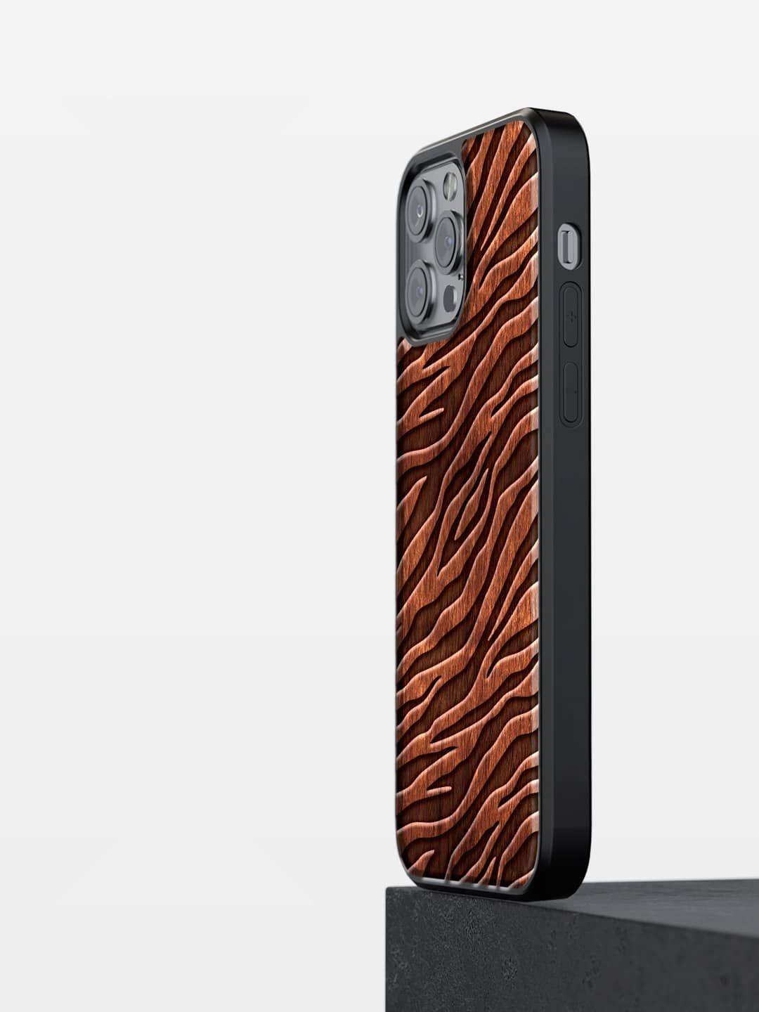 

macmerise Abstract Printed iPhone 13 Pro Back Case Mobile Accessories, Brown