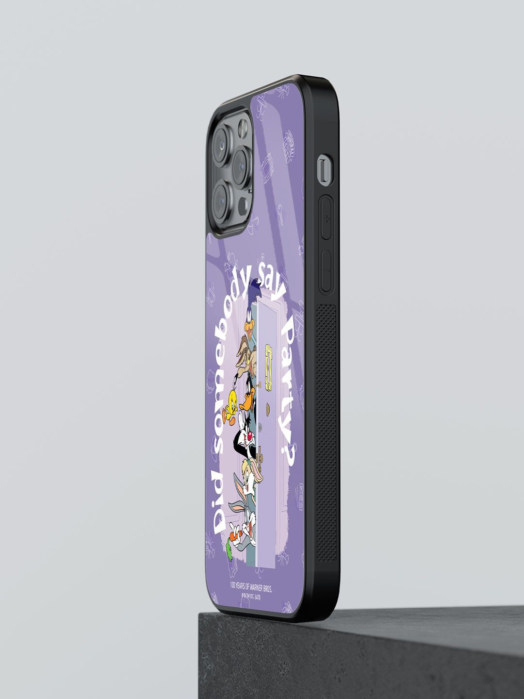 

macmerise Cartoon Characters Printed iPhone 13 Pro Back Case Mobile Accessories, Purple