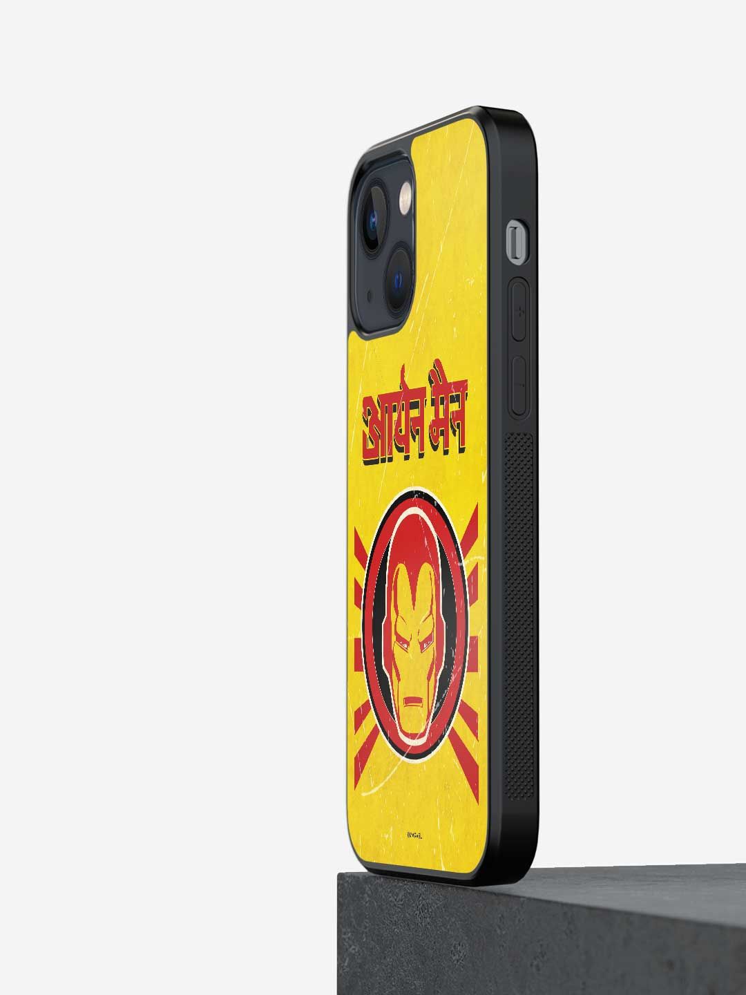 

macmerise Superhero Printed iPhone 13 Mini Back Case Mobile Accessories, Yellow