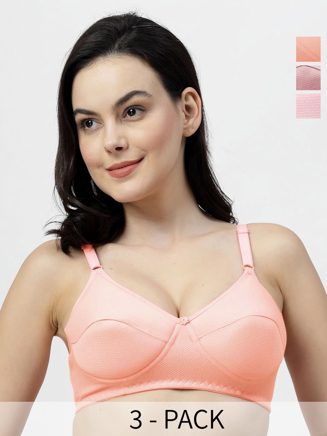 

SHYAM SONS FLAIR Bra Full Coverage Lightly Padded, Orange