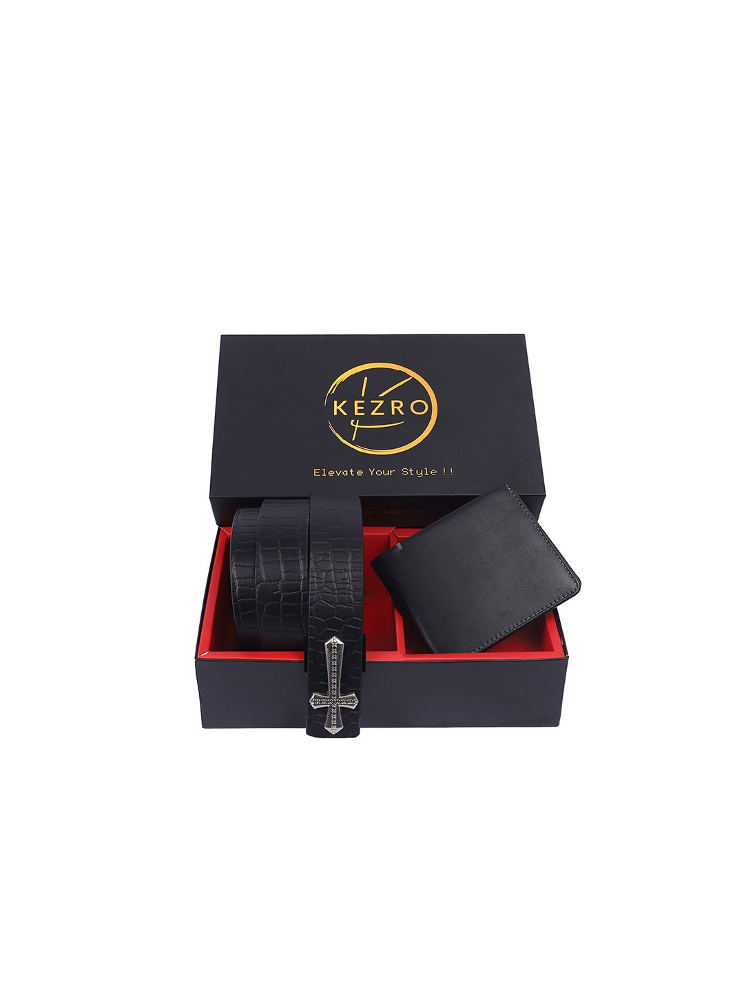

KEZRO Men Accessory Gift Set, Black