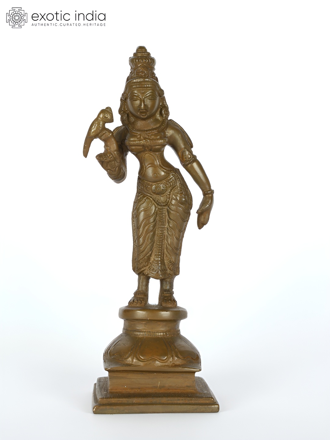 

Exotic India Brown Religious Idol Showpiece