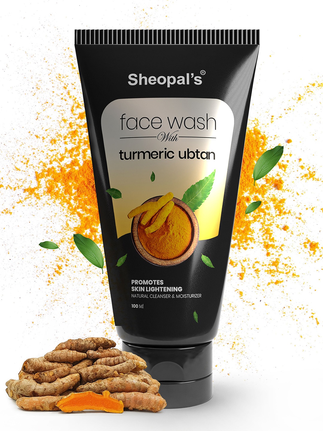 

Sheopal's Turmeric Ubtan Facewash For Exfoliating Skin & Skin Brightening 100ml, Black