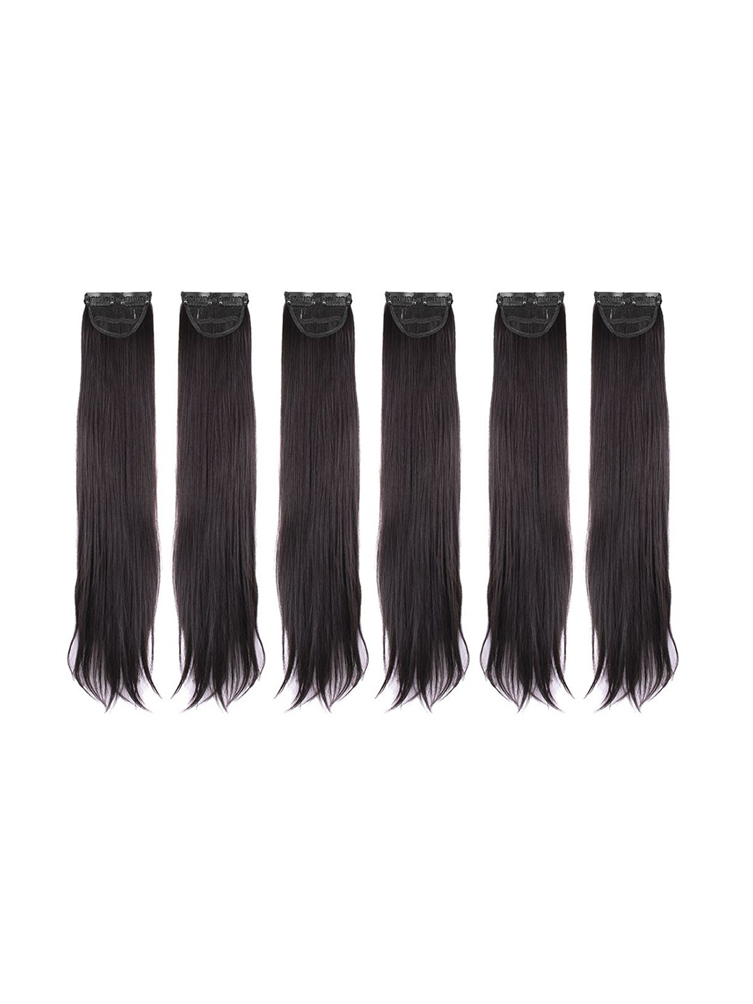 

Streak Street Set Of 6 Clip In Straight Hair Extension - 24 Inch Each - Dark Brown