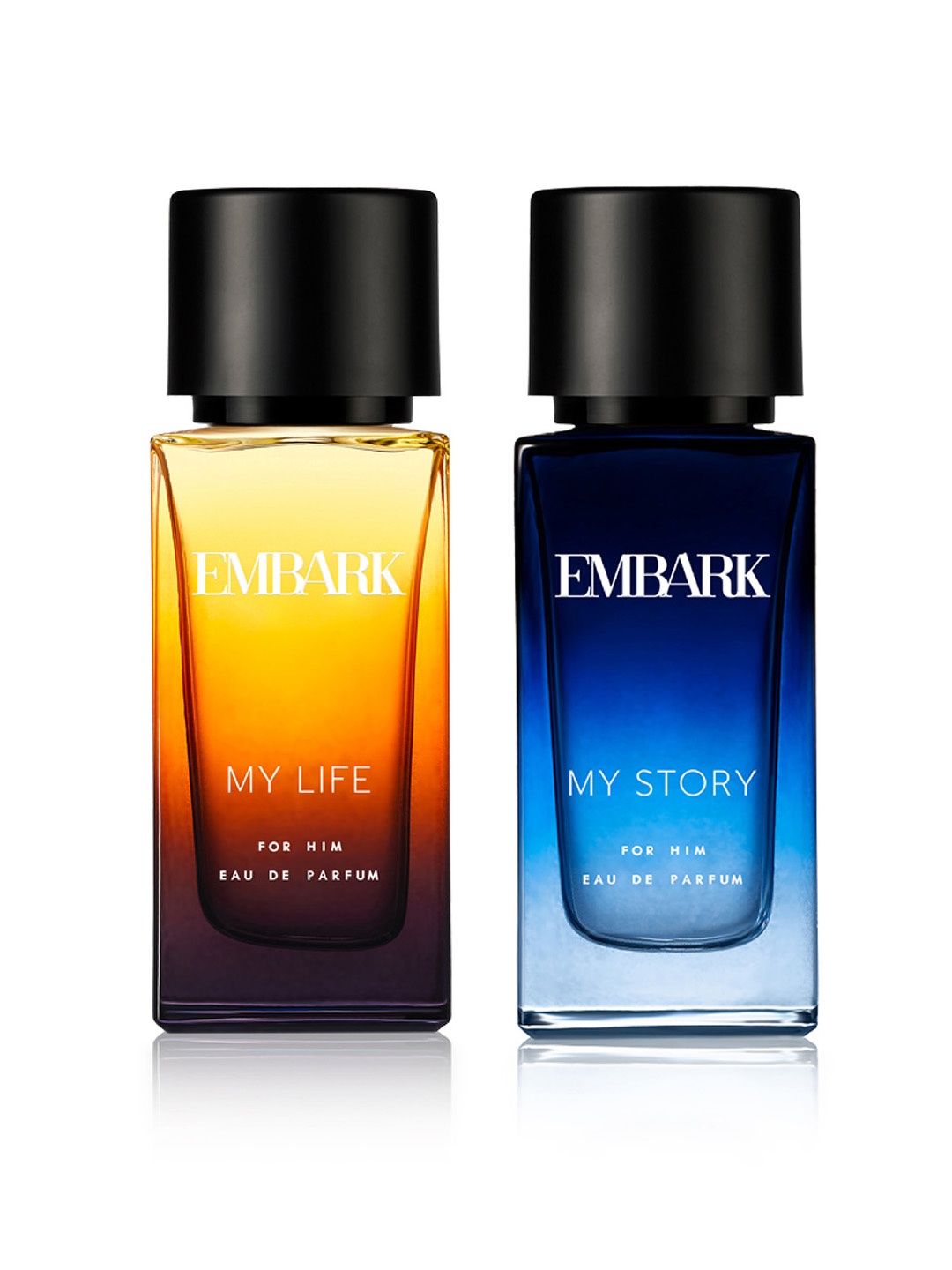 

EMBARK Men My Life & My Story Eau De Parfum Duo - 30ml each, Yellow