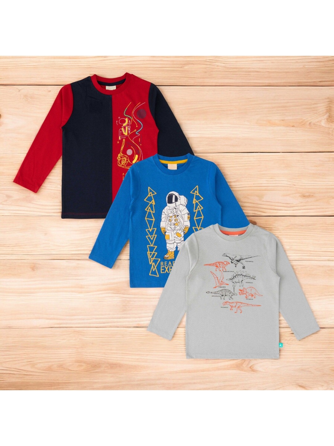 

BAESD Boys 3 Printed T-shirt, Multi