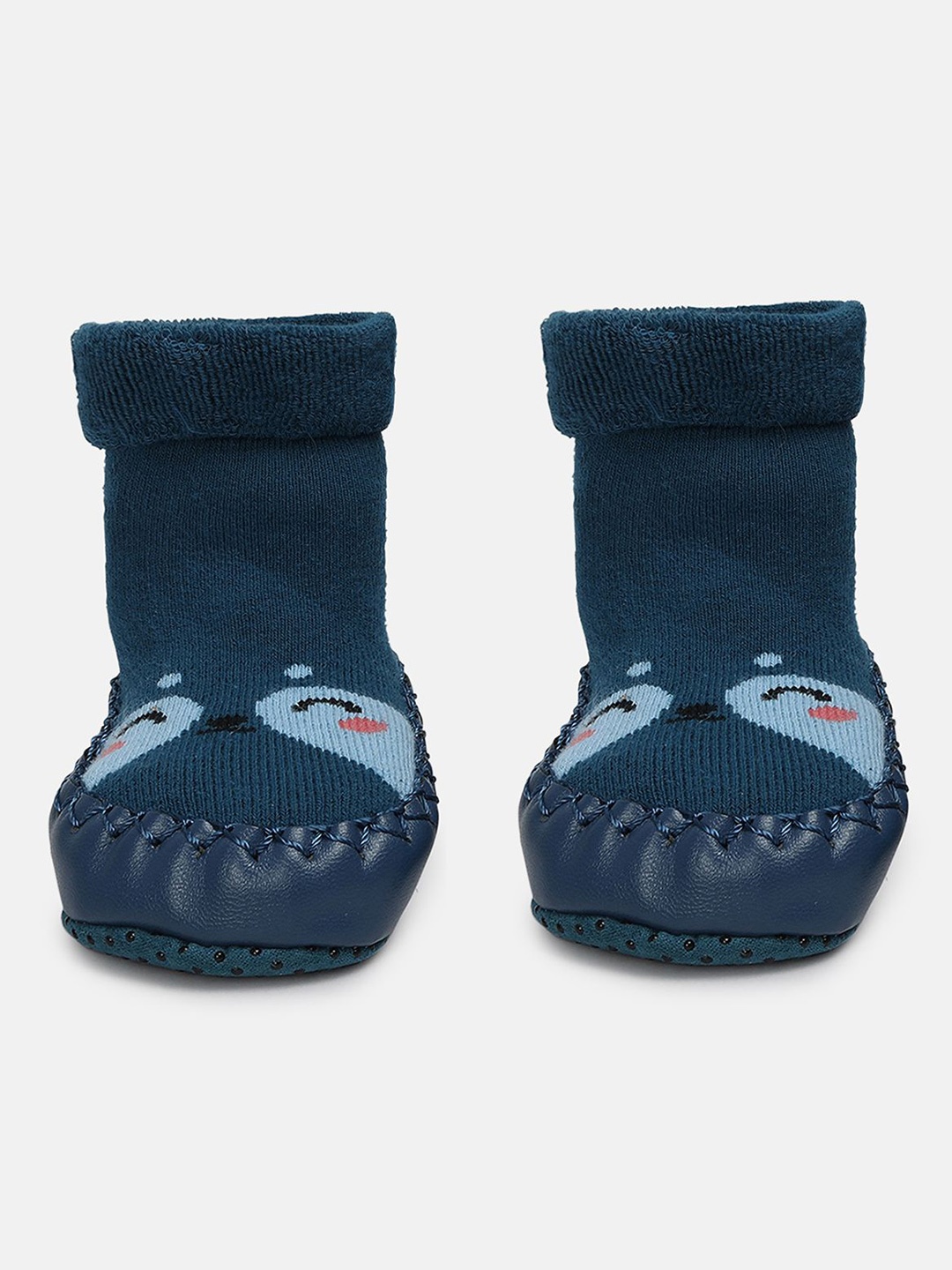 

MINI KLUB Boys Printed PU Booties, Navy blue