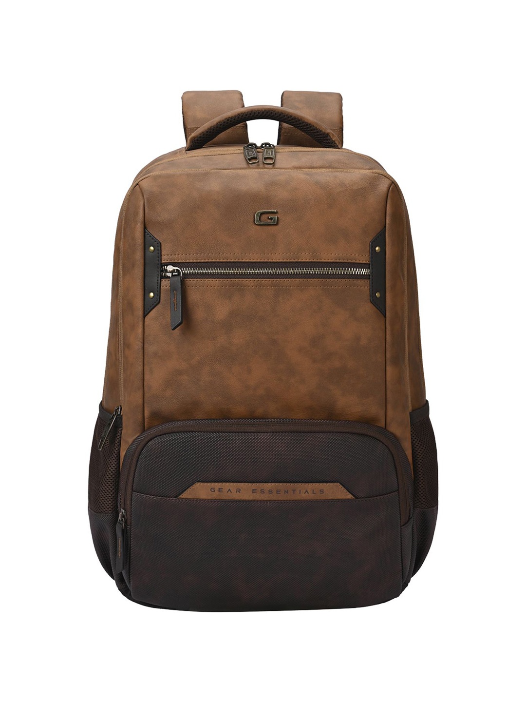 

Gear Unisex Colourblocked Backpack, Tan