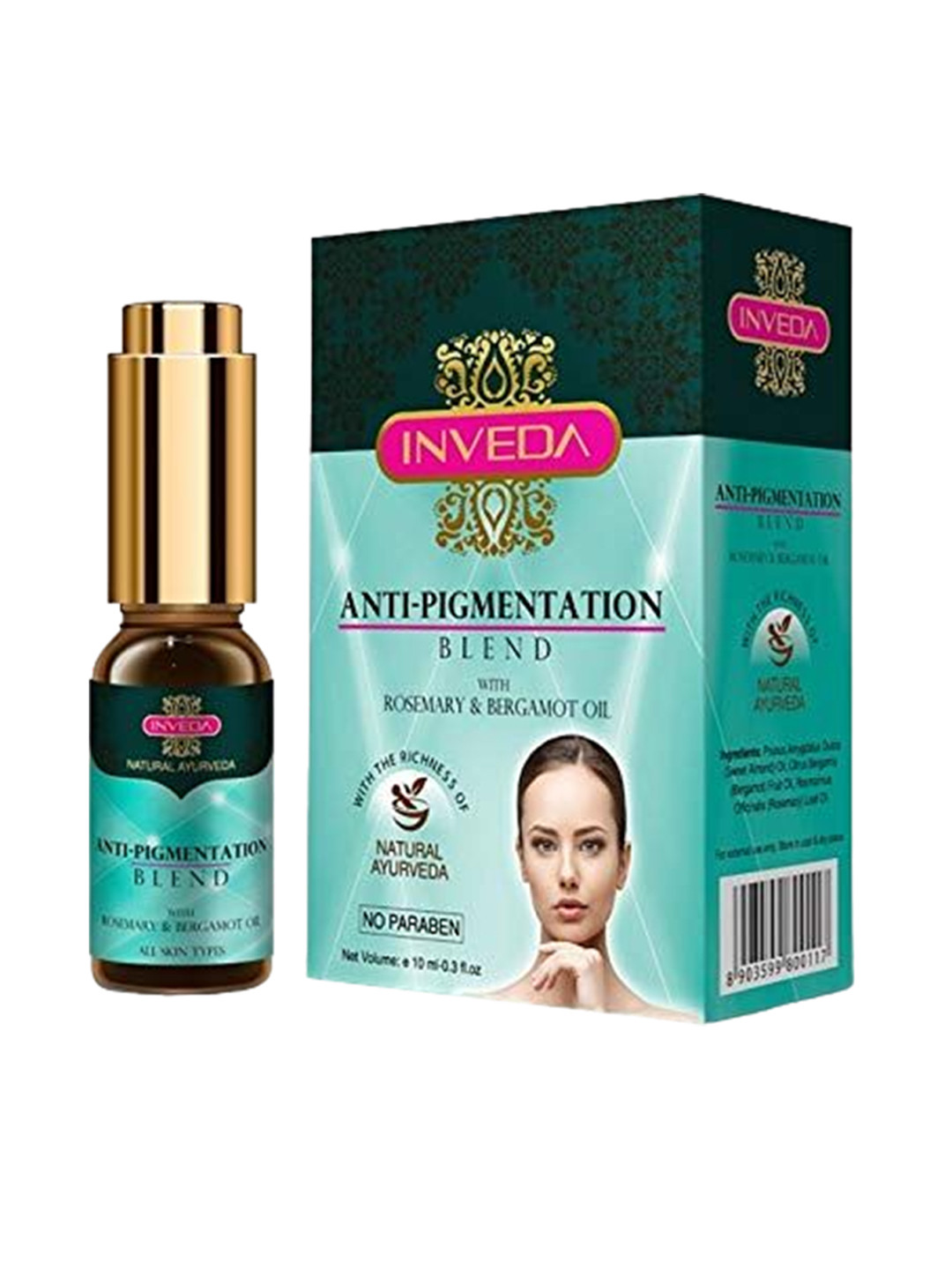 

Inveda Anti Pigmentation Sweet Almond Oil Blend-10ml, Transparent