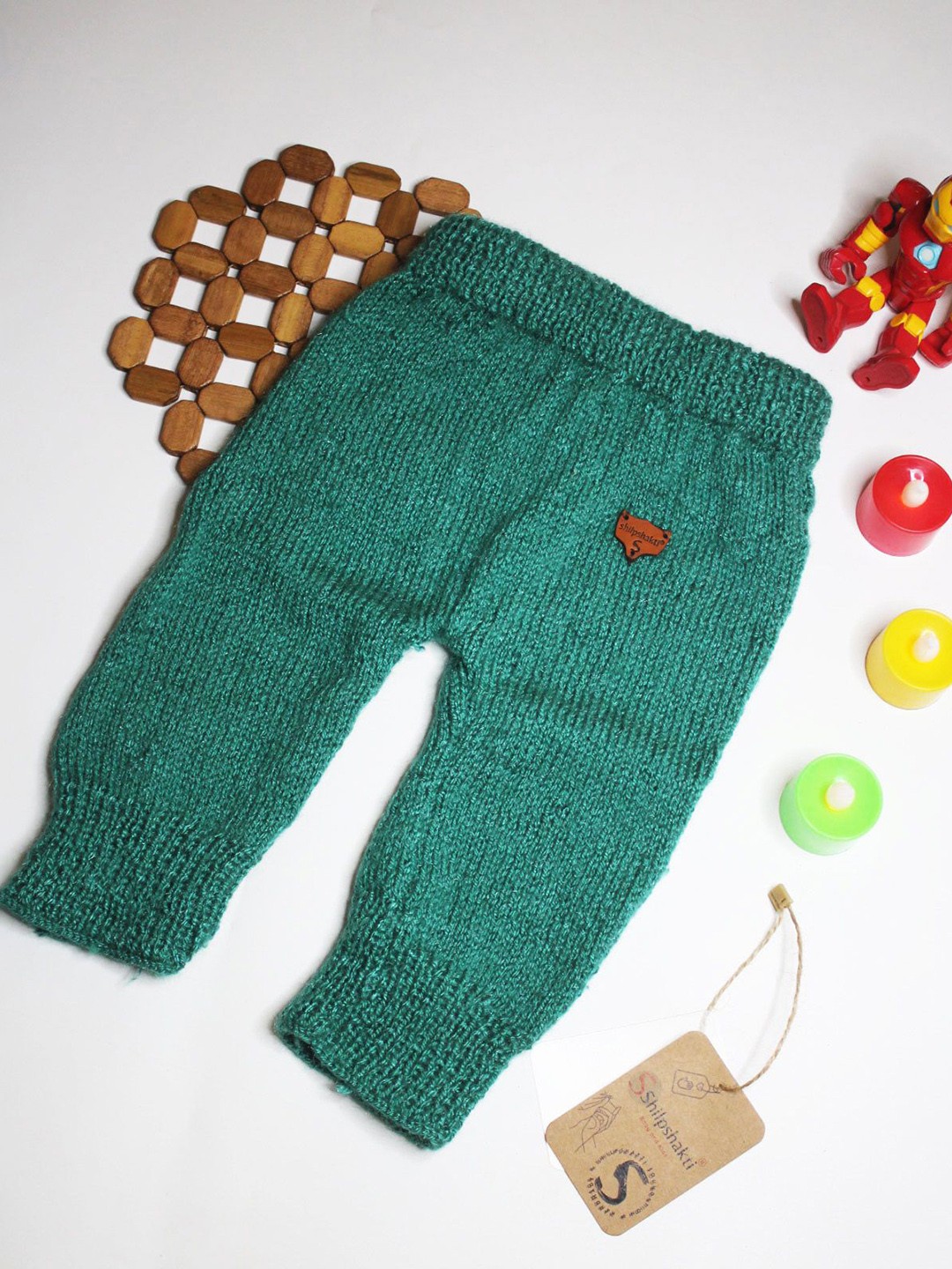 

ShilpShakti Knitted Thermal Bottom, Green