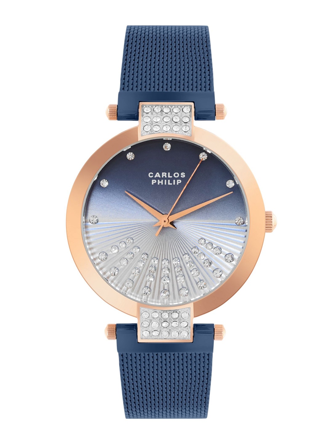 

CARLOS PHILIP Women Brass Bracelet Style Straps Analogue Watch Nexus, Blue