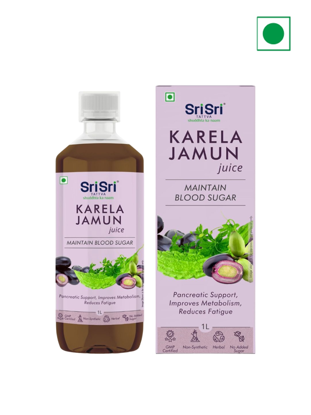 

Sri Sri Tattva Karela Jamun Juice-1L, Purple