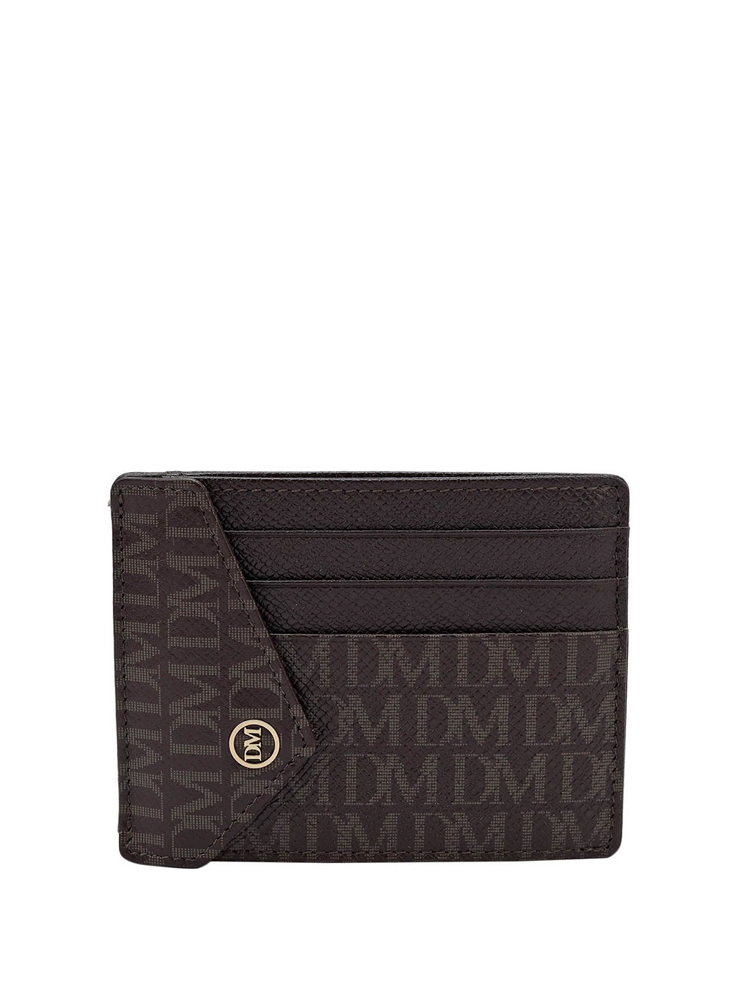 

Da Milano Unisex Leather Two Fold Wallet, Brown