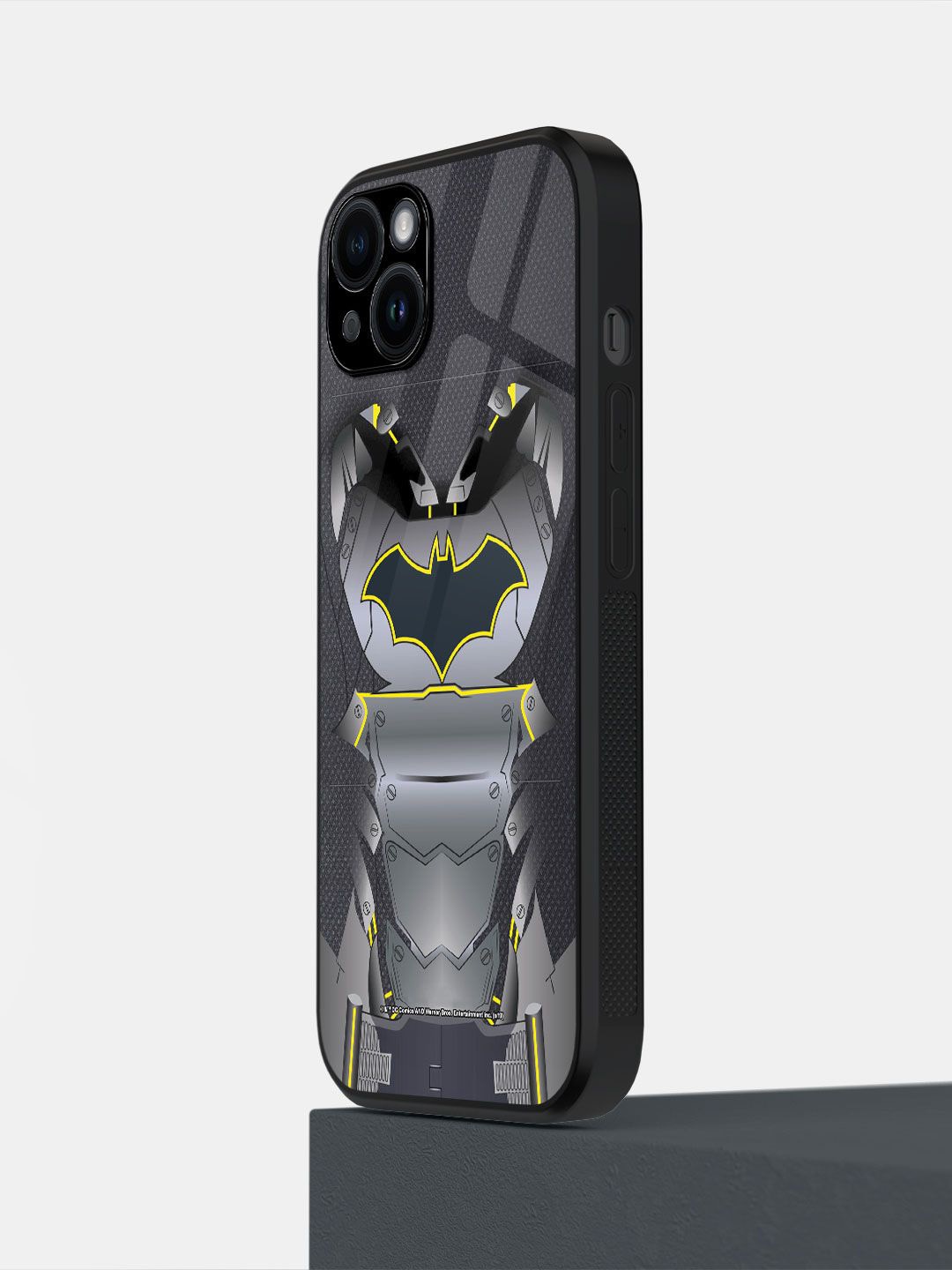 

macmerise Superhero Printed iPhone 14 Plus Back Case Mobile Accessories, Black