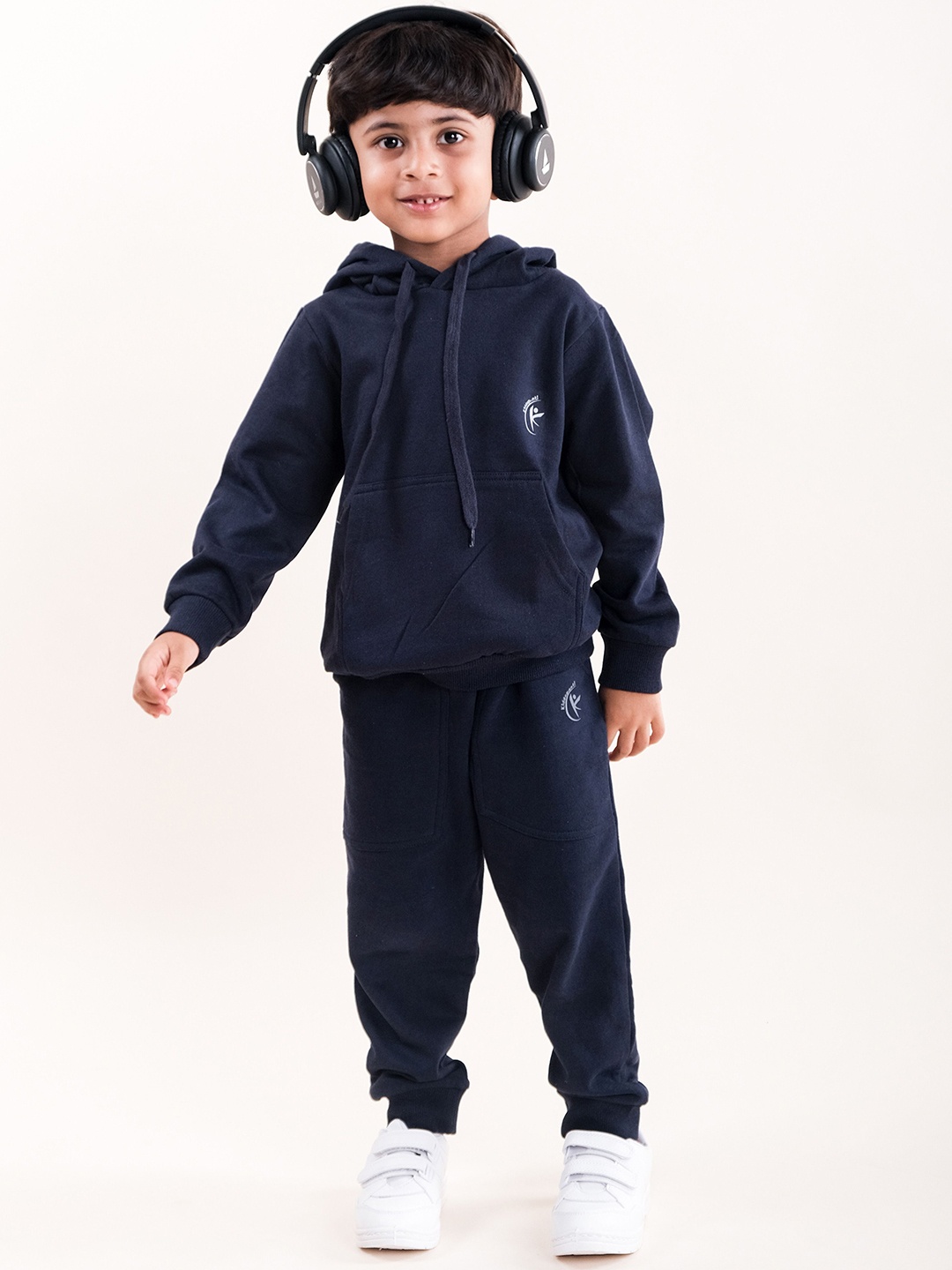 

KiddoPanti Kids Hooded Sweatshirt with Joggers, Navy blue