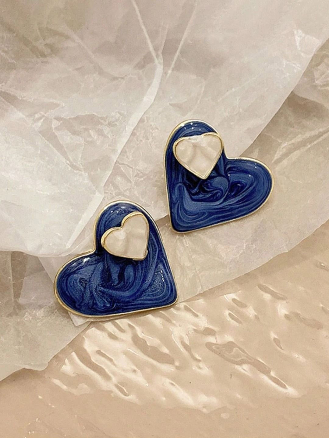 

Krelin Stainless Steel Heart Shaped Studs, Gold