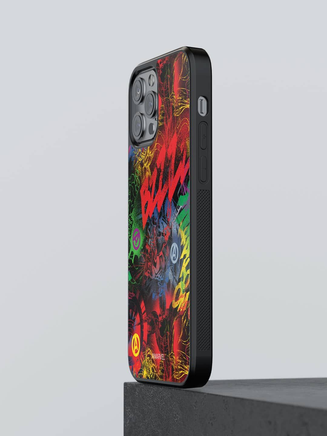 

macmerise Superhero Printed iPhone 13 Pro Back Case Mobile Accessories, Red