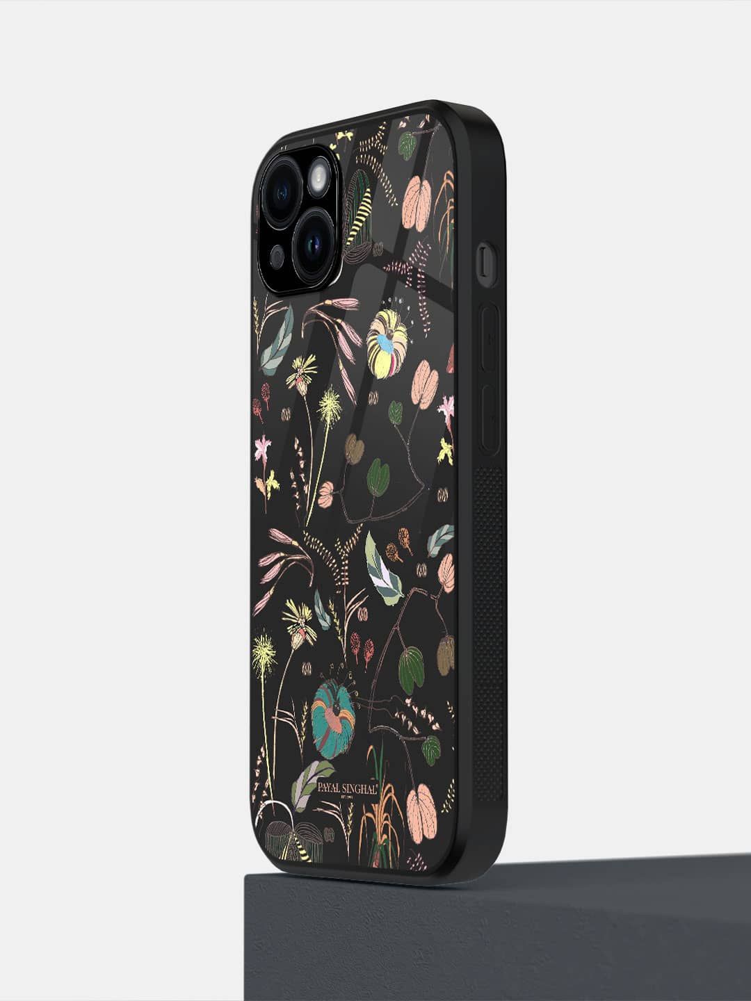 

macmerise Tropical Printed iPhone 14 Plus Back Case Mobile Accessories, Grey