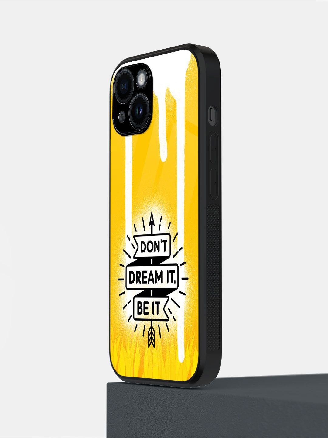 

macmerise Typography Printed iPhone 14 Back Case Mobile Accessories, Yellow