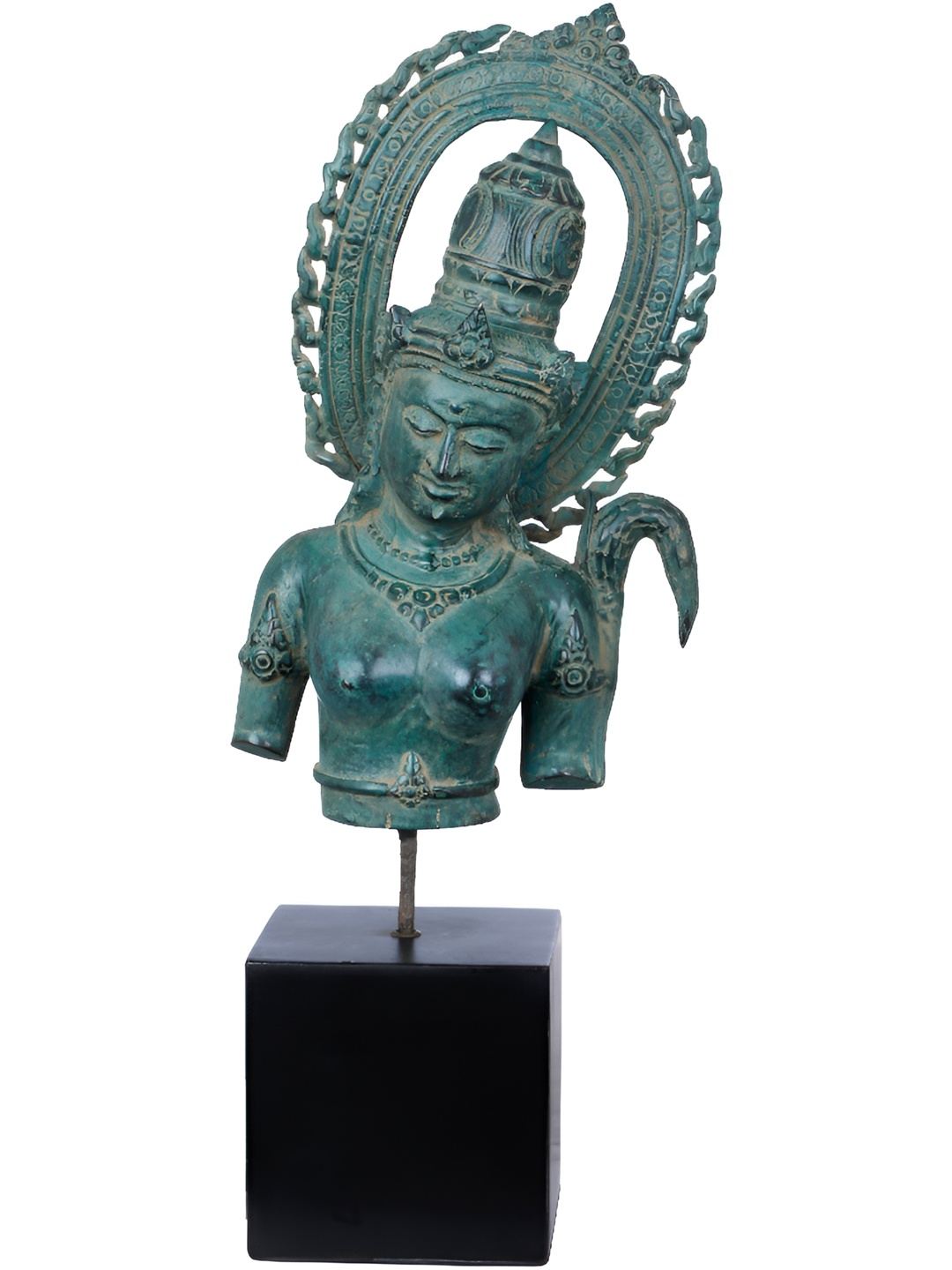 

Exotic India Sea Green Religious Idol Showpiece