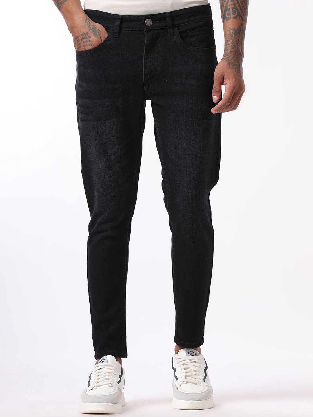 

WROGN Men Comfort Skinny Fit Jeans, Grey