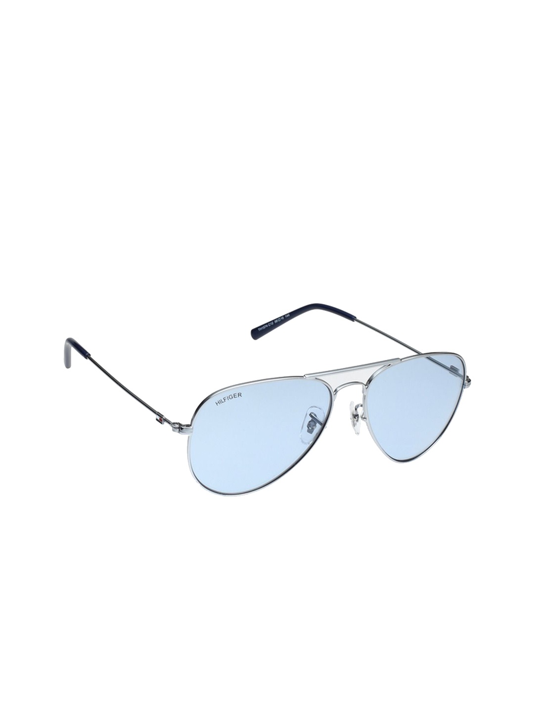 

Tommy Hilfiger Men Aviator Sunglasses with UV Protected Lens TH 1574PL C12 S-Blue