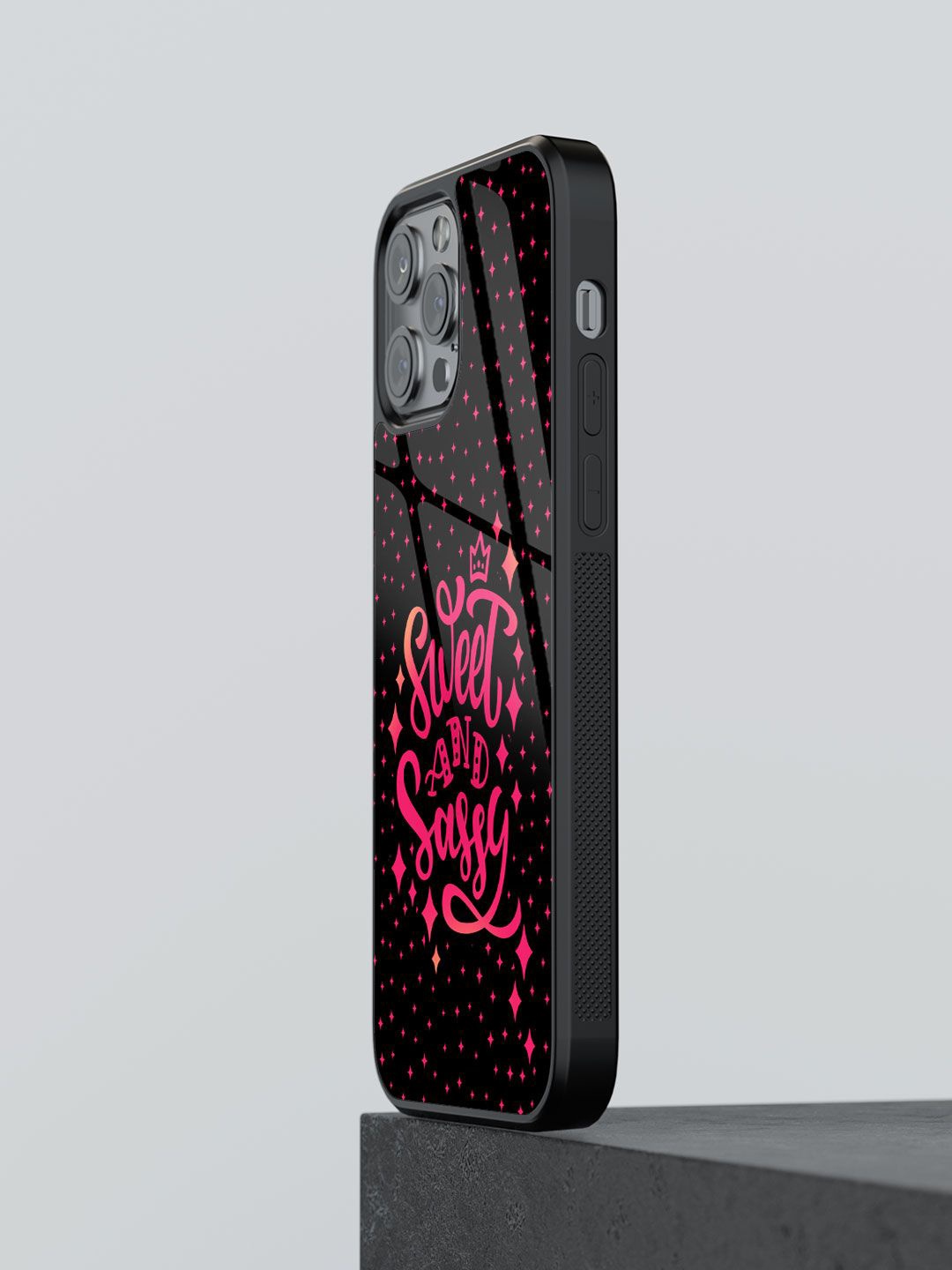 

macmerise Typography Printed iPhone 13 Pro Max Back Case Mobile Accessories, Black