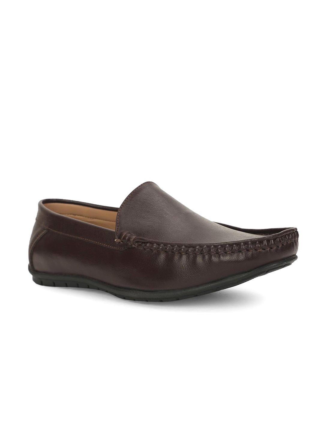 

Bata Men Square Toe Loafers, Brown