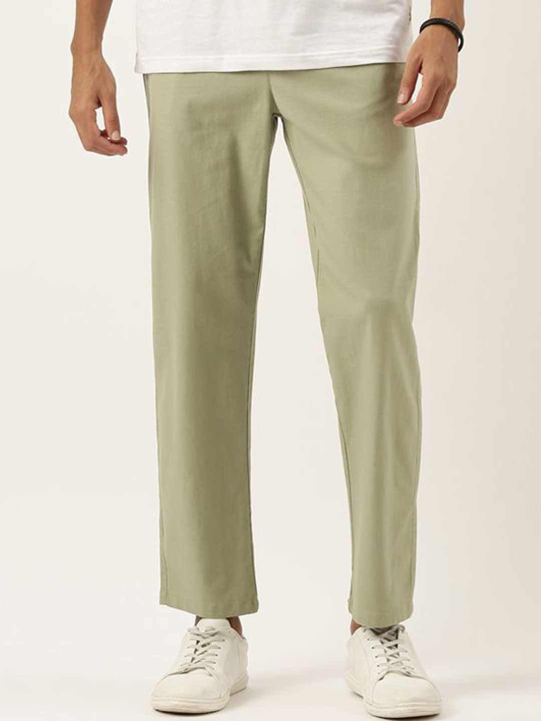 

Roadster The Lifestyle Co. Men Cotton Linen Trouser, Green