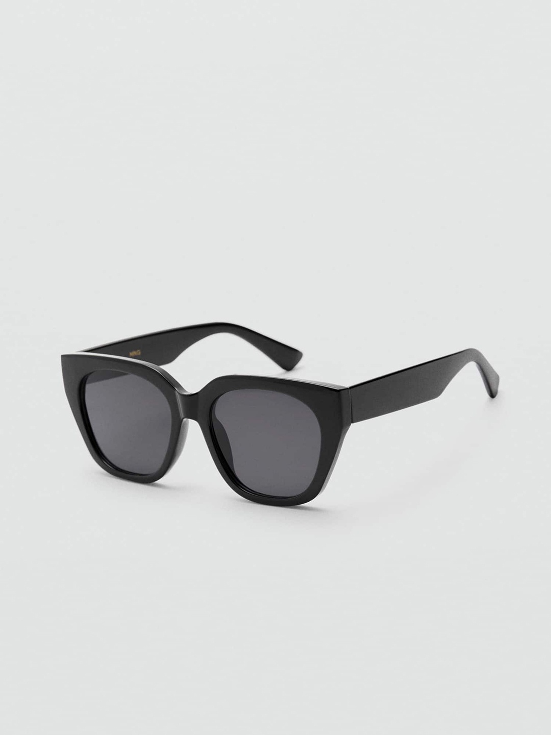 

MANGO Women Square Sunglasses with UV Protected Lens 77050228, Black