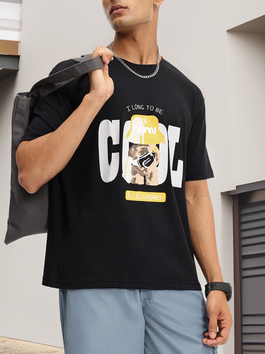 

Kook N Keech Art Attack Printed Regular T-shirt, Black