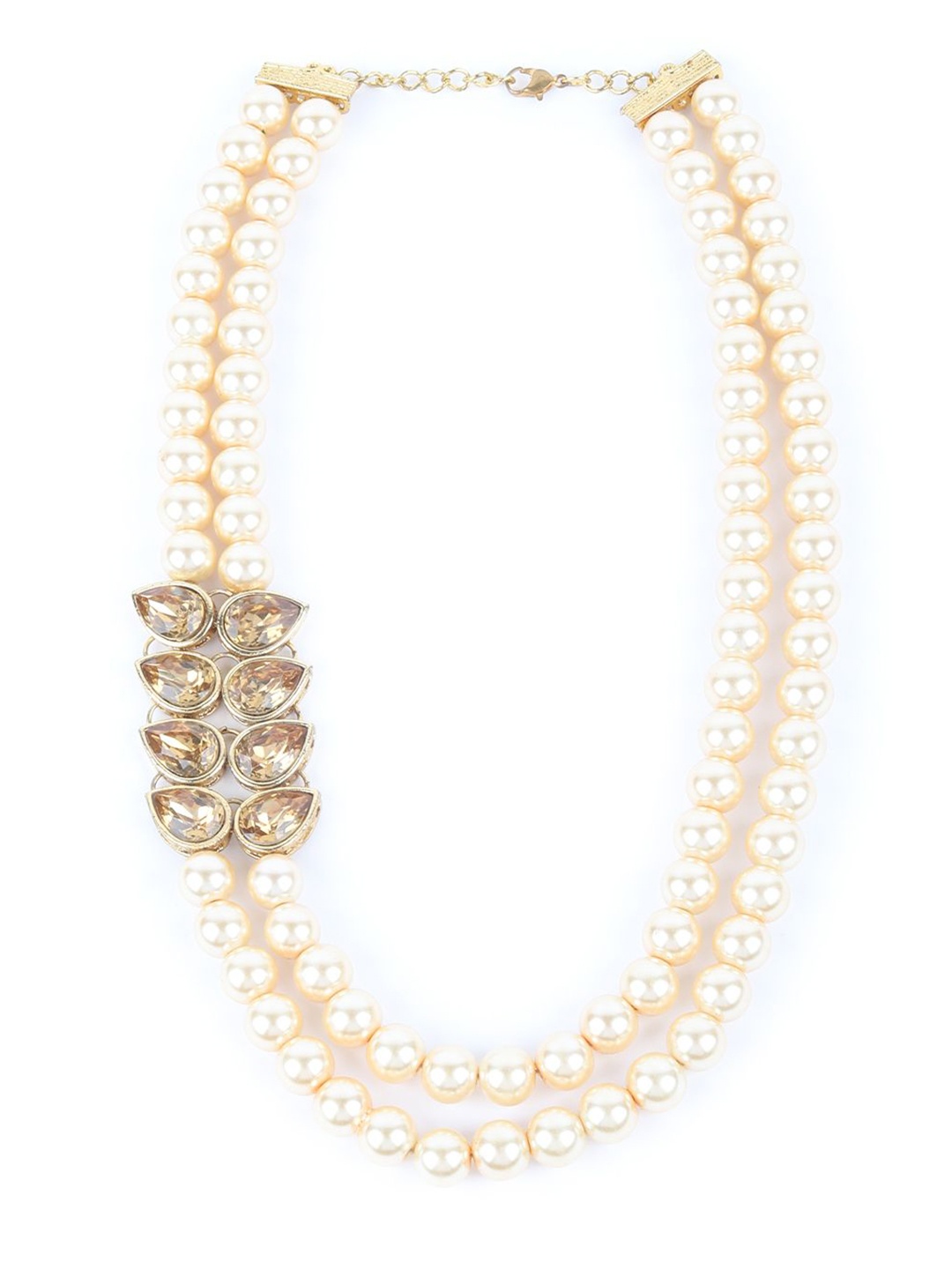 

ODETTE Gold-Plated Pearl Beaded Choker Necklace