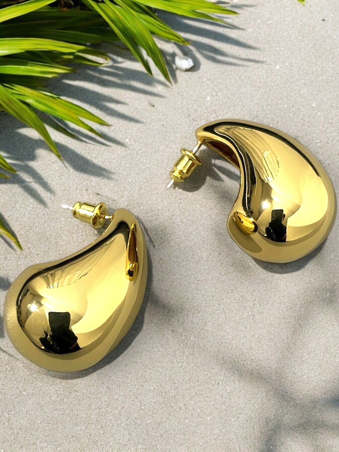 

fabula Teardrop Shaped Drop Earrings, Gold