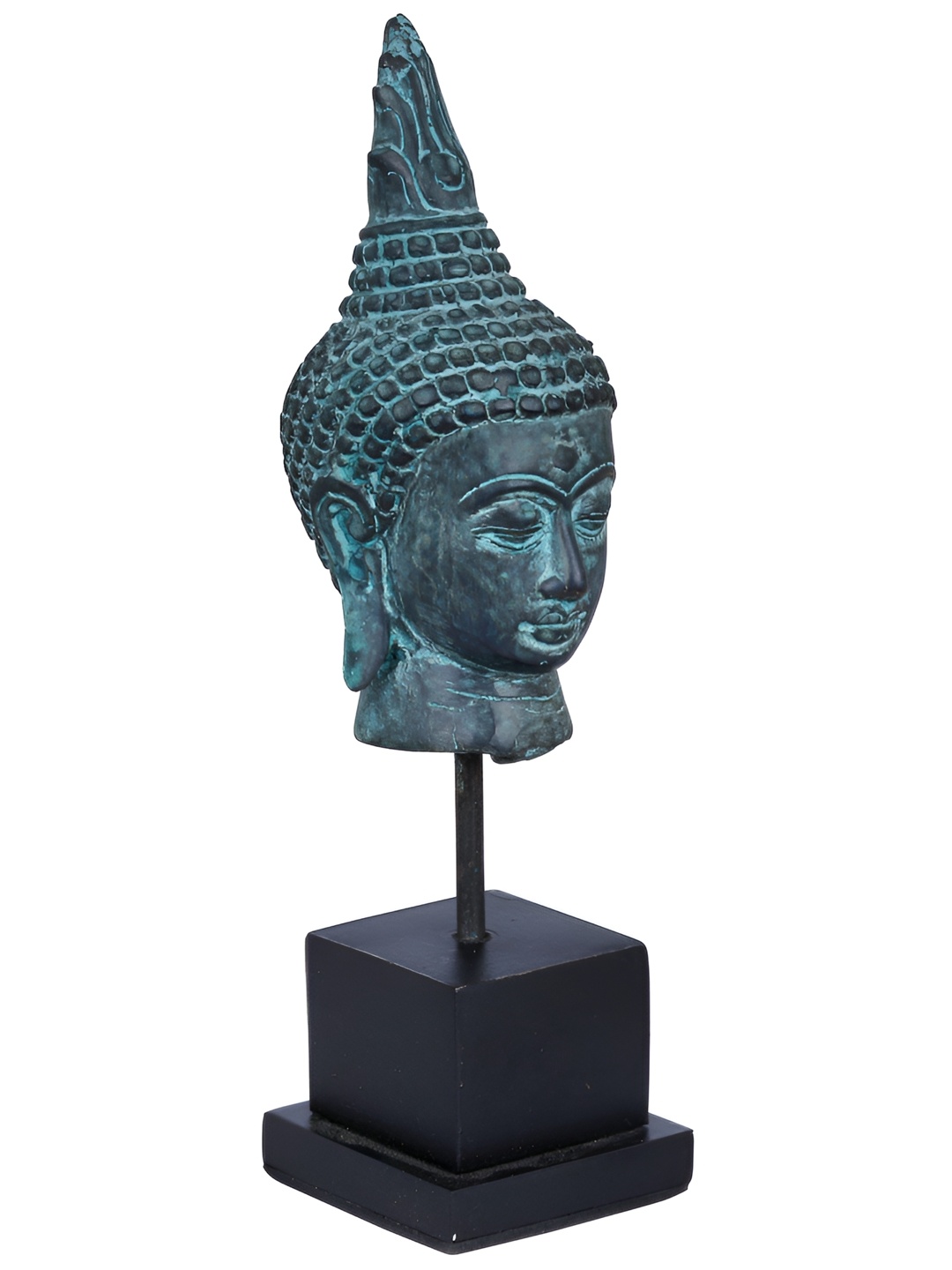 

Exotic India Grey & Black Buddha Idol Showpiece