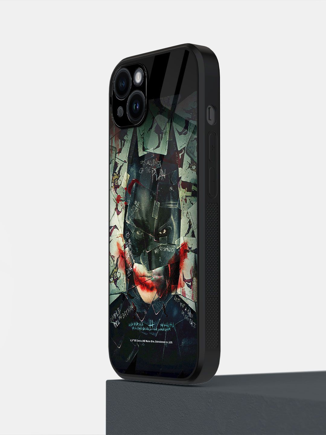 

macmerise Superhero Printed iPhone 14 Plus Back Case Mobile Accessories, Black