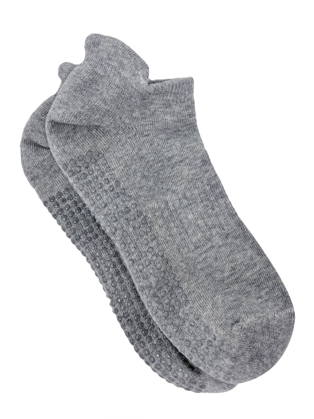 

Mint & Oak Unisex Non-Slip Ankle Length Socks, Grey