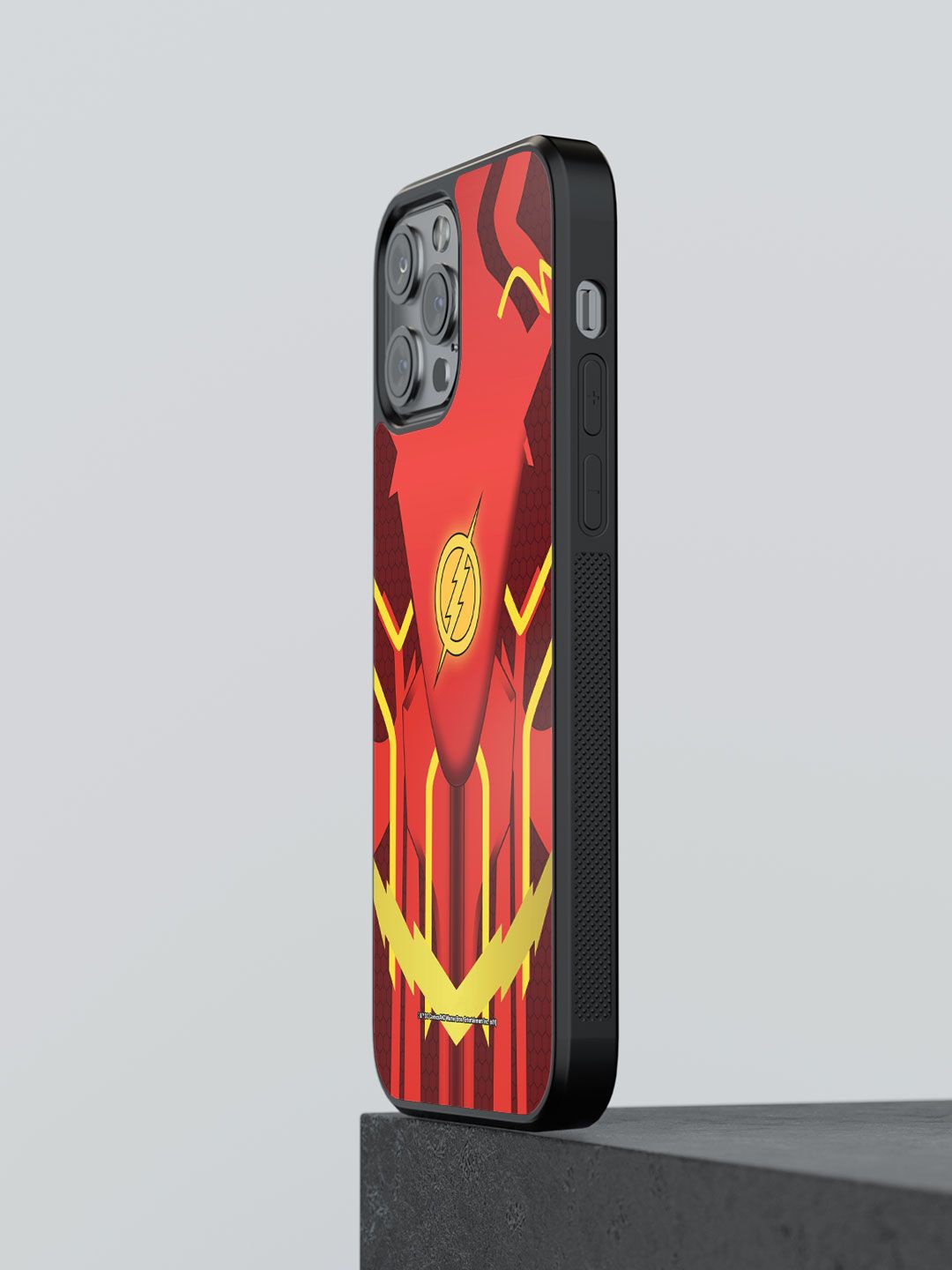 

macmerise Superhero Printed iPhone 13 Pro Back Case Mobile Accessories, Red