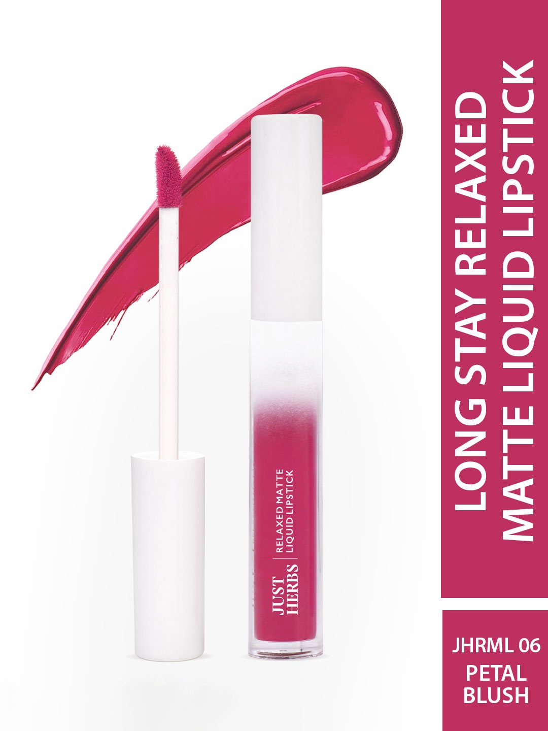 

Just Herbs Relaxed Long Lasting Matte Liquid Lipstick 4ml - Petal Blush 06, Pink