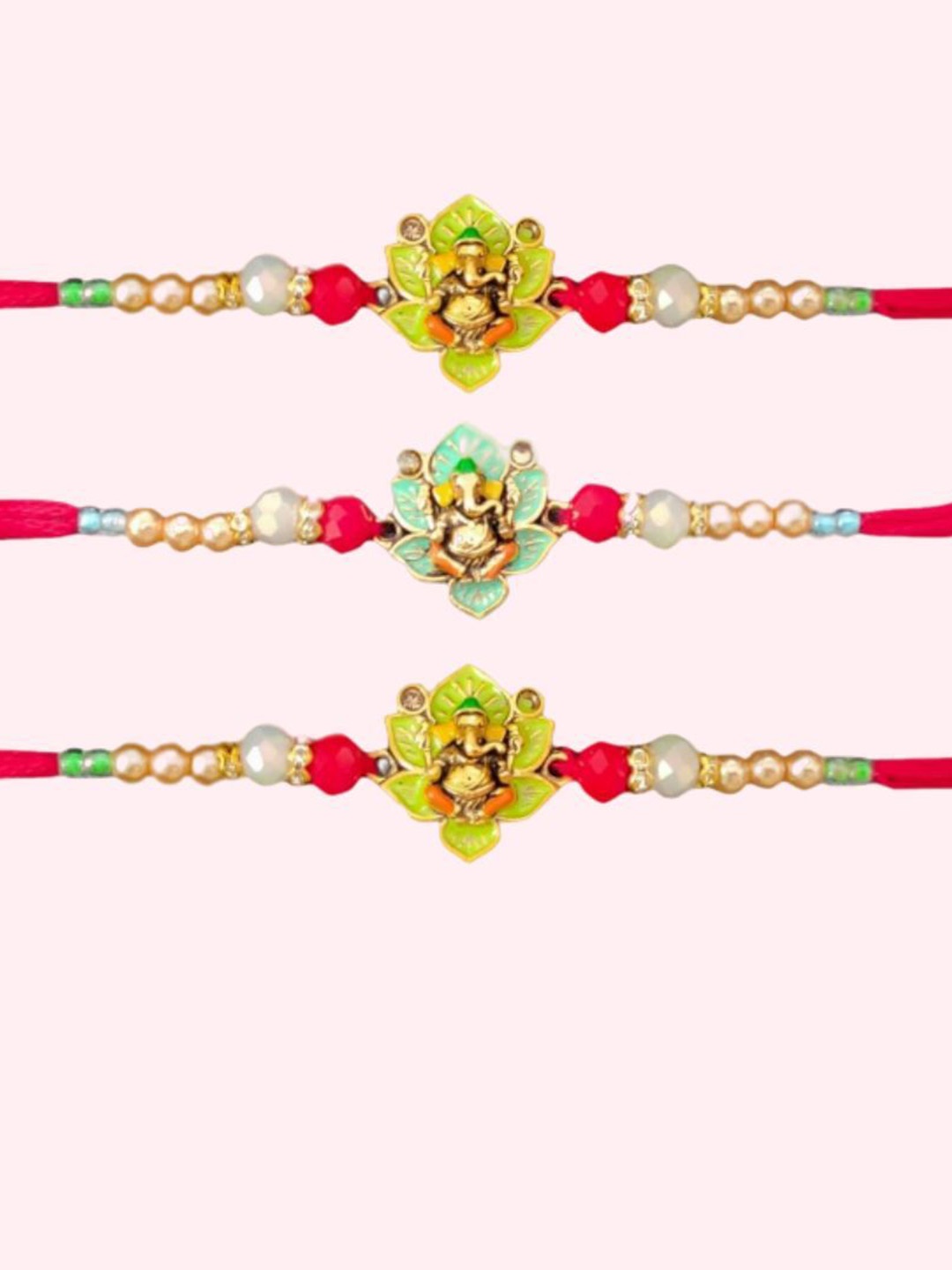 

PUFFSMART Thread Rakhi, Green