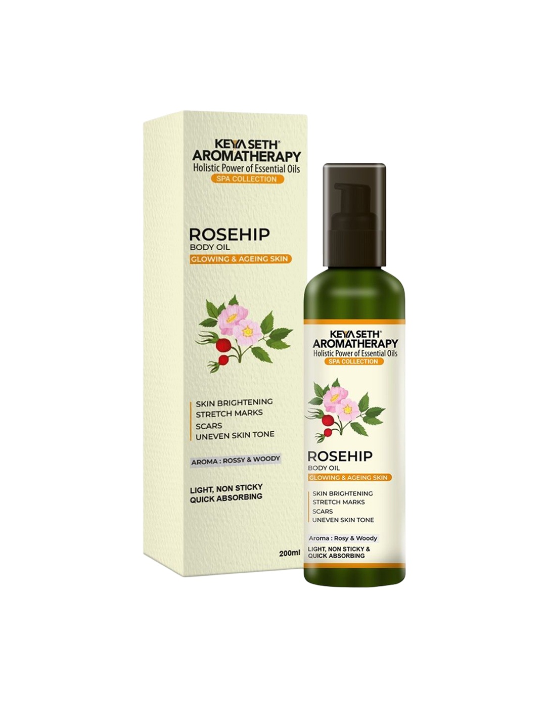 

KEYA SETH Aromatherapy Rosehip Body Oil for Glowing Ageing Skin - 200ml, Beige