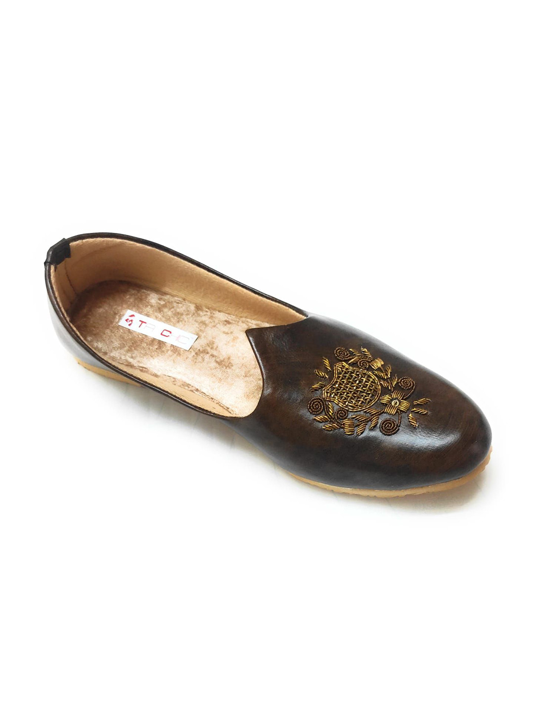 

Ta Chic Men Embellished Mojaris, Black