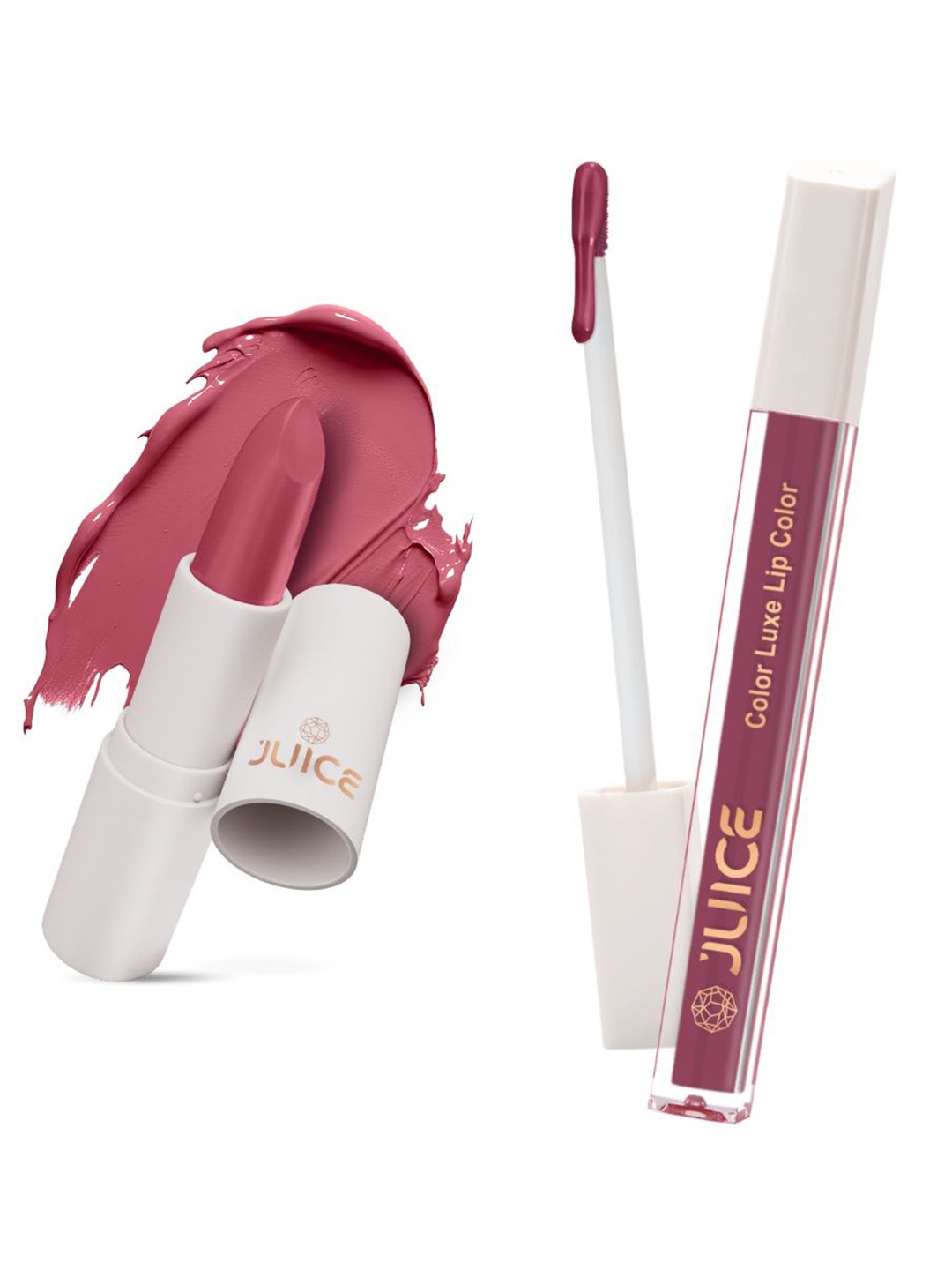 

JUICE Bio Retinol Lipsticks Cotton Candy - M12 & Lovely Lilac - M17-8ml, Pink