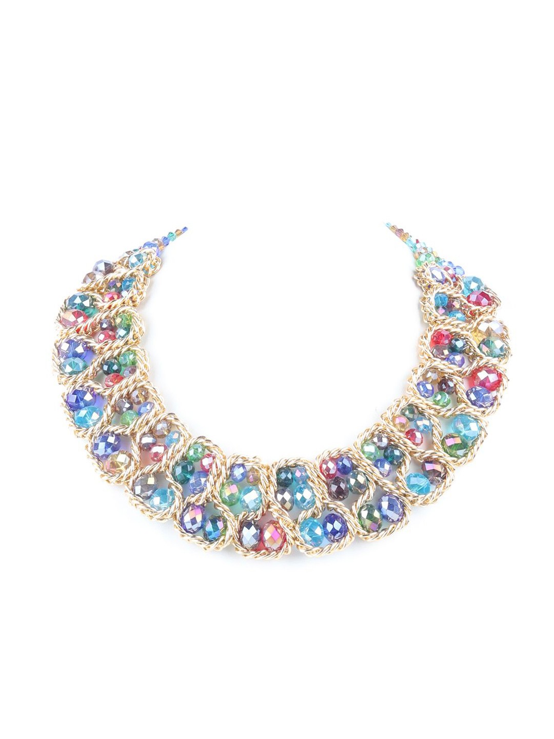 

ODETTE Gold Plated Artificial Beads Necklace