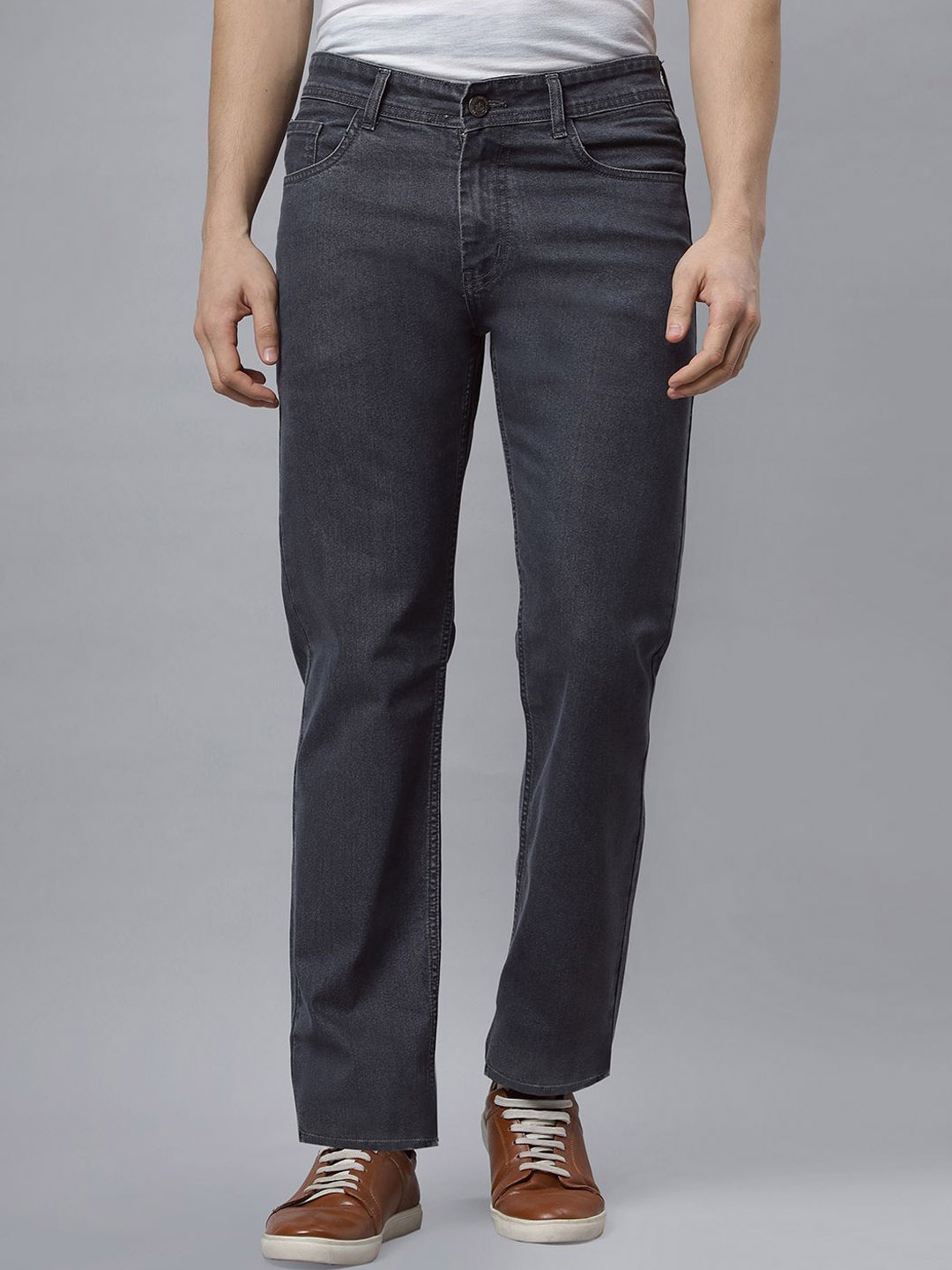 

RJ Denim Men Mid-Rise Slim Fit Jeans, Grey
