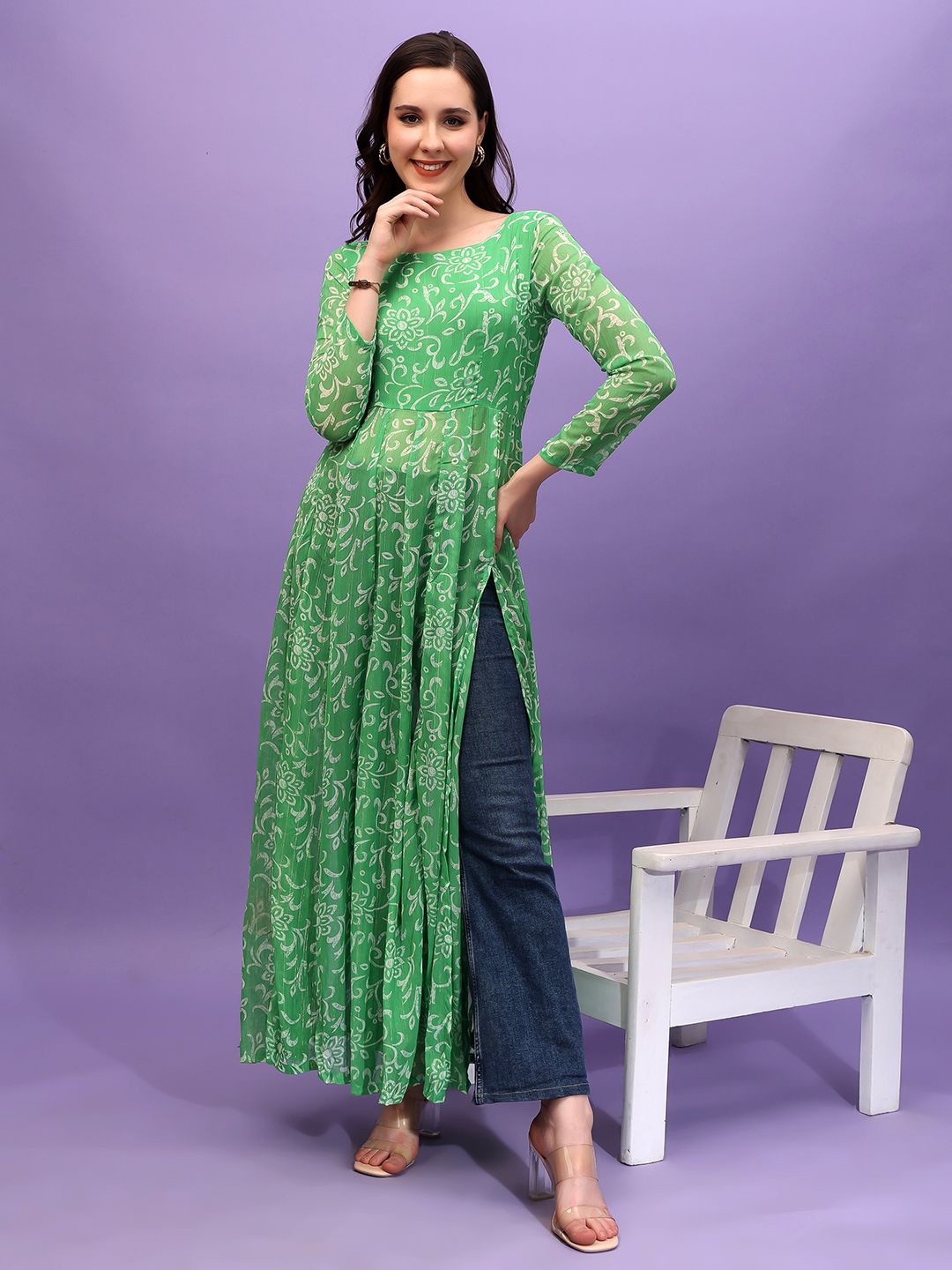 

BAESD Printed Tunic, Green