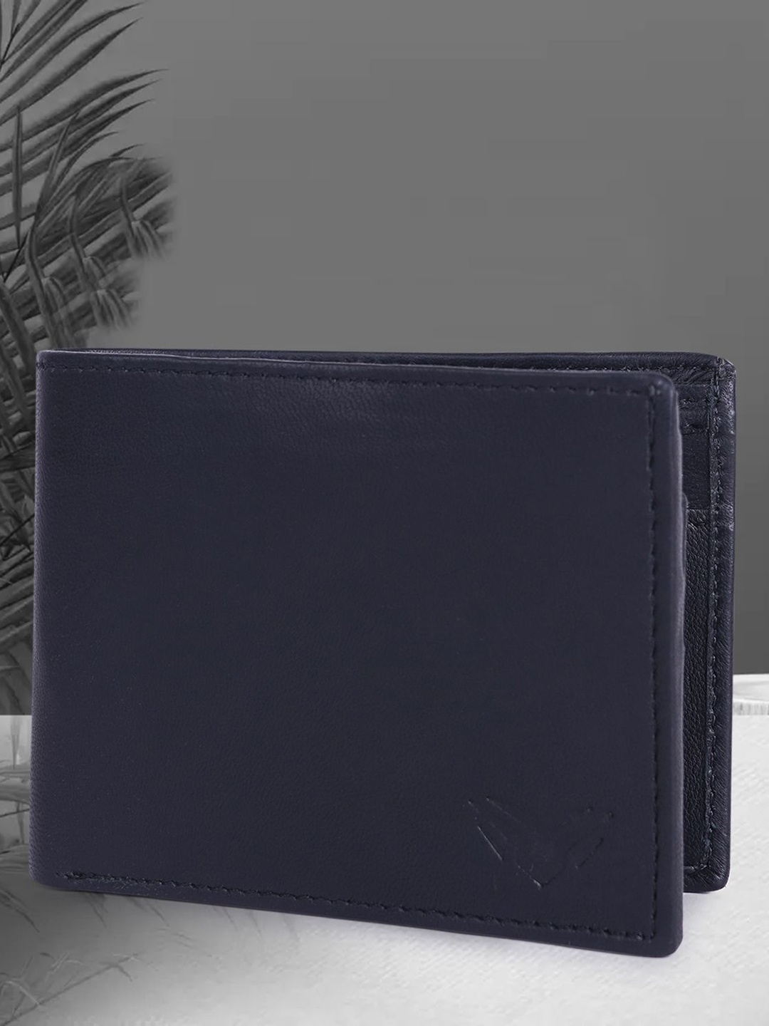 

YA MALEKO Men Leather Two Fold Wallet, Black