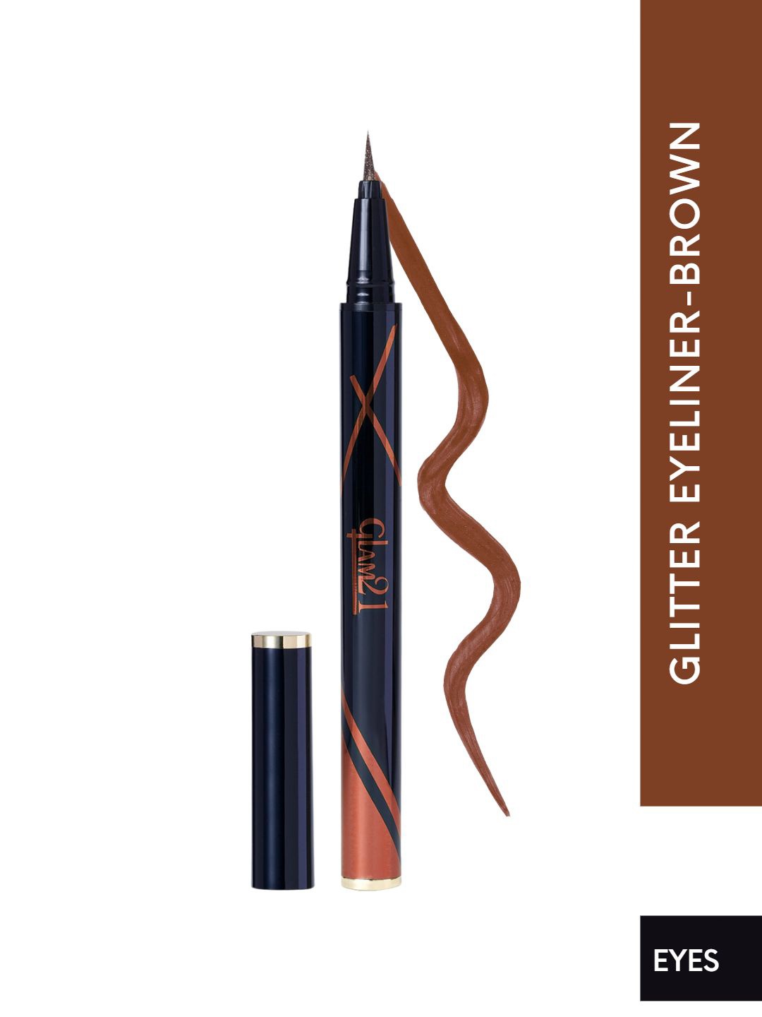 

GLAM21 Glitter Highly Pigmented Smudge-Proof Eyeliner Pen 2.5 ml - Brown 05