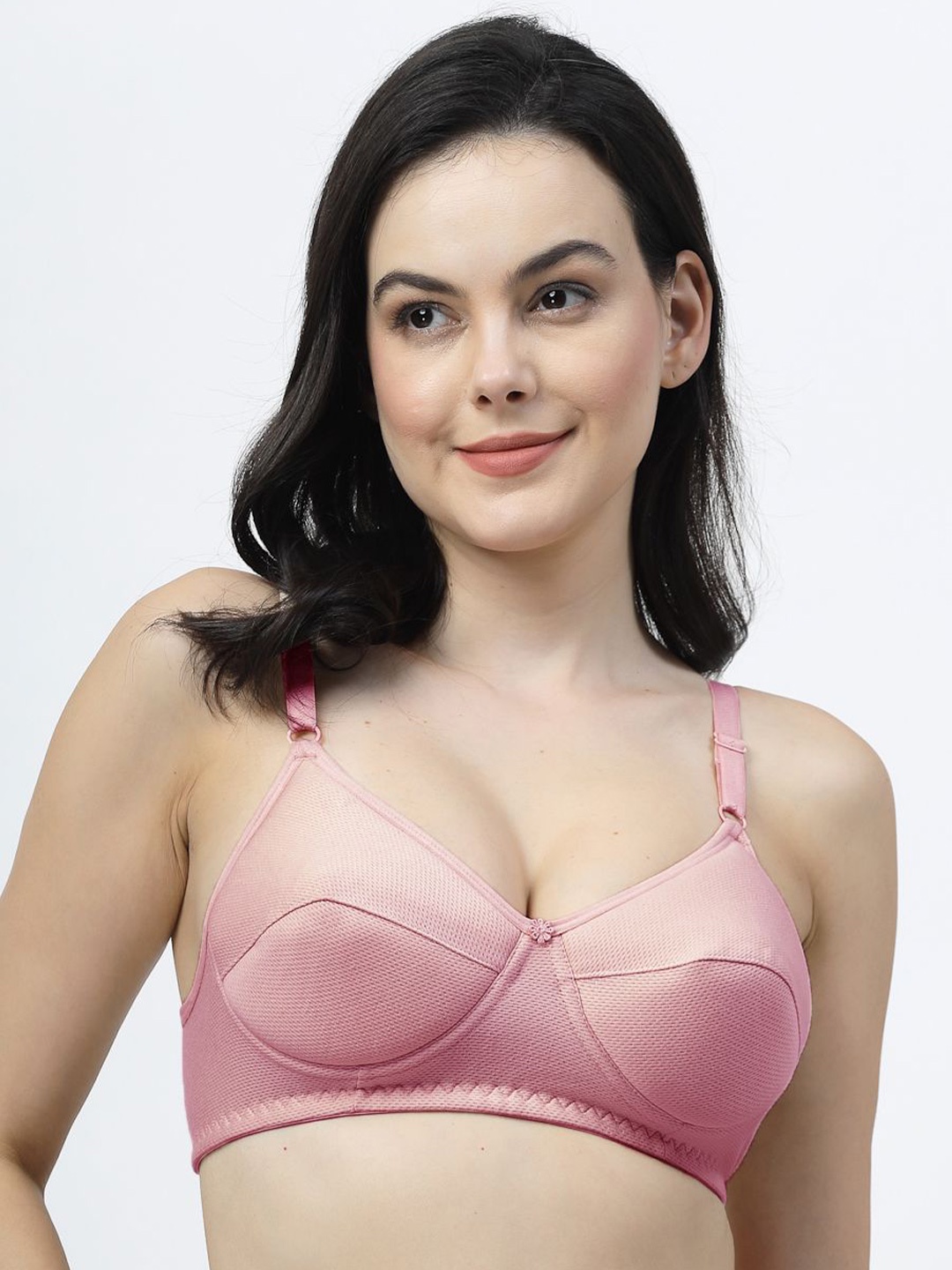 

SHYAM SONS FLAIR Bra Full Coverage Lightly Padded, Pink