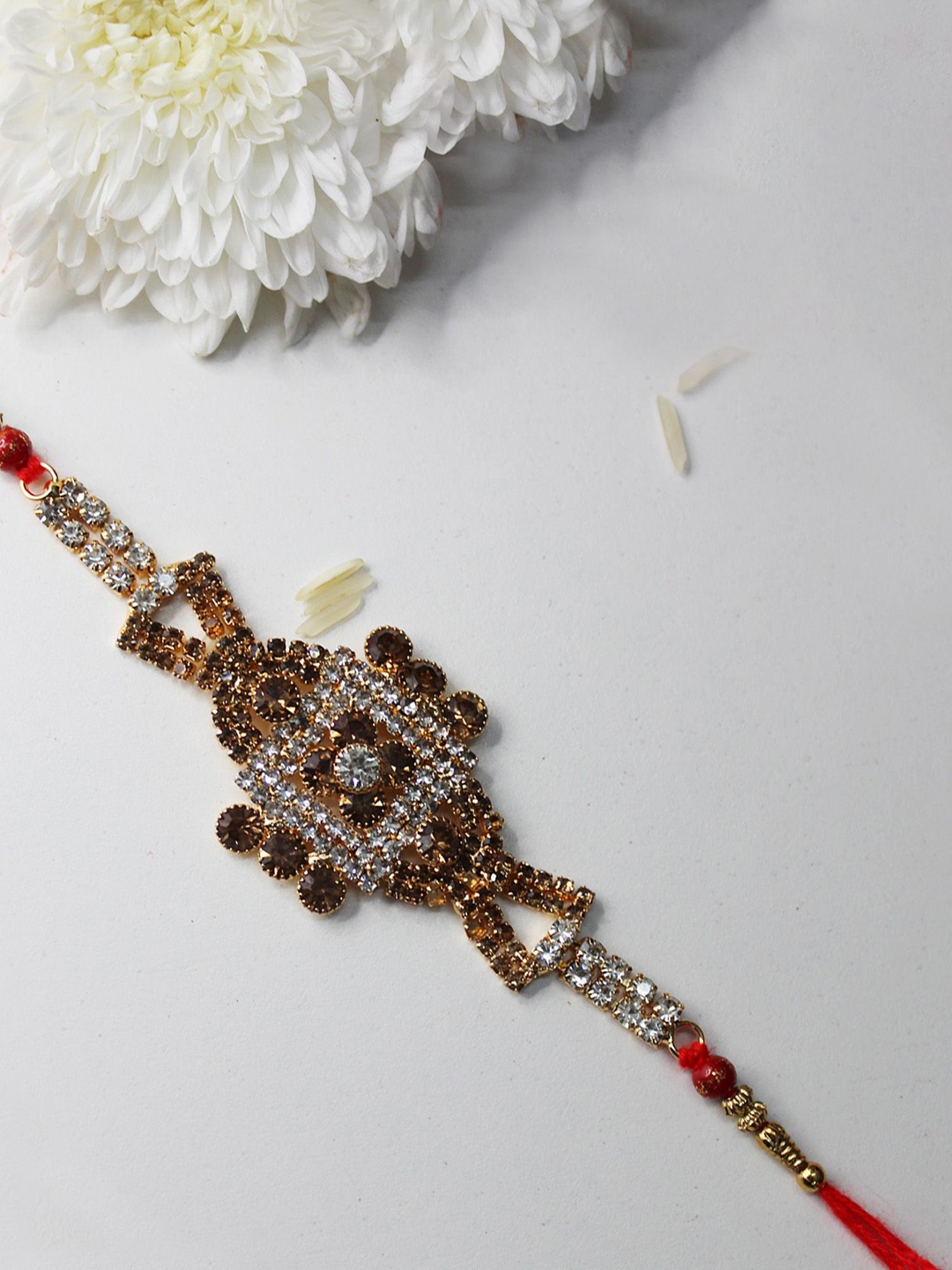 

Golden Kite Thread Rakhi, Bronze