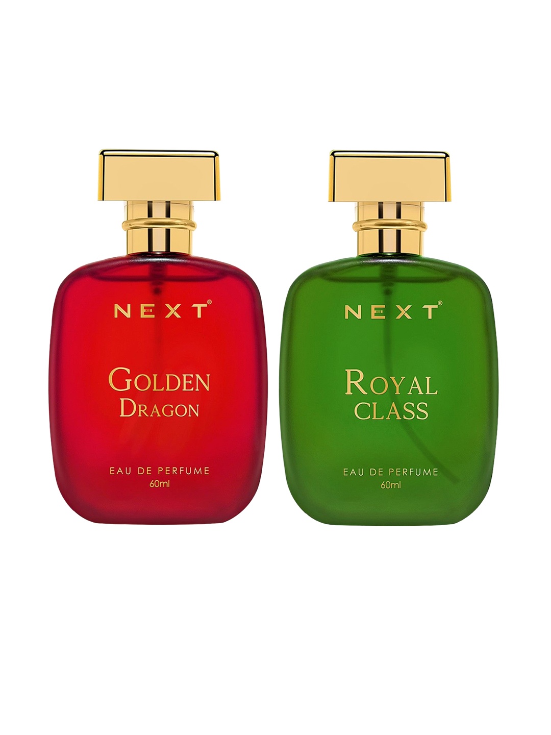 

NEXT CARE Set Of 2 Royal Class & Golden Dragon Perfume - 60ml Each, Red